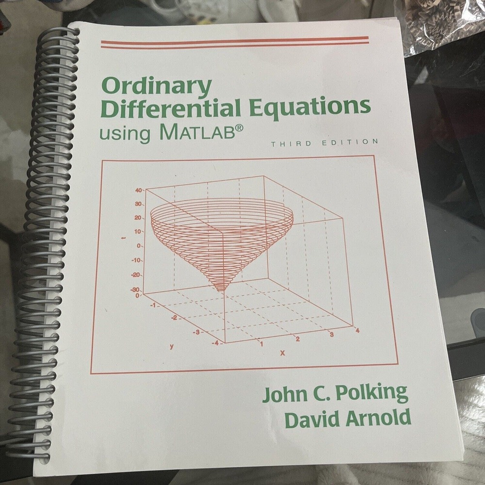 Ordinary Differential Equations Using MATLAB by John Polking (2003, Trade...